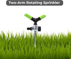 Automatic Garden Sprinkler with Spike 360 Degree Rotating Adjustable 2 Arm Water Sprayer for Watering Plants Outdoor Lawn Yard Irrigation System - Image 4