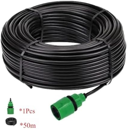 Garden supplies DIY 5-50m PVC Garden Watering Garden Hose 4/7mm Micro Irrigation Pipe Drip Watering Kits with Adjustable Drippers Nozzle(B-50M) - Image 2