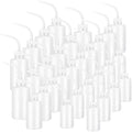 Dandat 30 Pcs Tattoo Squeeze Bottle, Lab Wash Bottle Plastic Safety Water Squirt Lash Rinse Cleaning Succulent Watering Irrigation Bottles for Indoor Plants (150ml，250ml，500ml,White) by Dandat