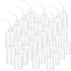 Dandat 30 Pcs Tattoo Squeeze Bottle, Lab Wash Bottle Plastic Safety Water Squirt Lash Rinse Cleaning Succulent Watering Irrigation Bottles for Indoor Plants (150ml，250ml，500ml,White) by Dandat
