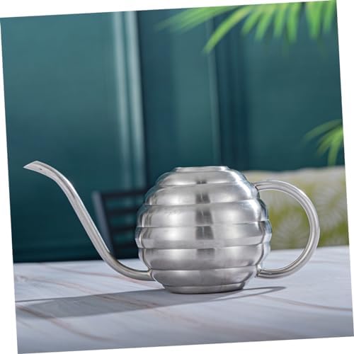 Toyvian Indoor Garden Tool Water Containers Stainless Steel Watering Pot Long Spout Watering Can Metal Sprinkler - Image 4