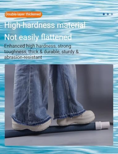 Pool Vacuum Hose, Kink-Free Swivel Cuff, Spiral-Wound Design(1.5insh,10m/33ft) - Image 5