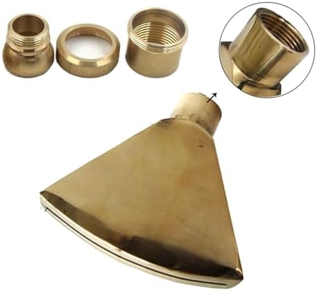 2pc Adjustable Brass Fan-Shaped Fountain Nozzle - 1/2", 3/4", 1", 1.5", 2" Threaded Interface for Garden Water Features(2 inch female) - Image 2