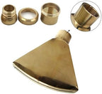 2pc Adjustable Brass Fan-Shaped Fountain Nozzle - 1/2", 3/4", 1", 1.5", 2" Threaded Interface for Garden Water Features(2 inch female) - Image 2
