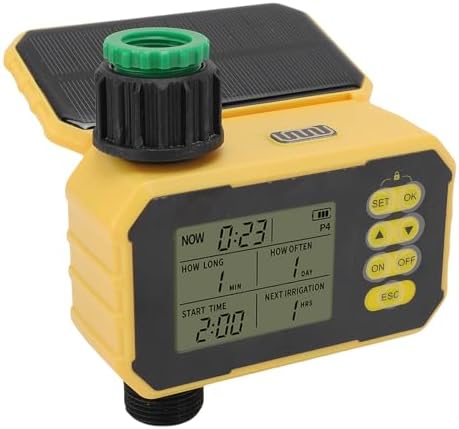 Solar Sprinkler Timer Adjustable Solar Panel Type C Port Automatic Watering Garden Hose Water Timer with Rain Sensor by Providesolutionsforquality