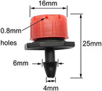 Botanical Garden Lawn Nozzle 300 Pcs Red Automatic Garden Dripper Micro Drip Irrigation Watering Anti-Clogging Emitter Garden Supplies for 4/7mm Hose (Color : Red) - Image 2