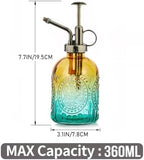 0.5 Gallon Small Watering Can for Outdoor Indoor Plants for House Plants, 12 oz Glass Plant Mister Spray Bottle for Bonsai Garden Flowers (Blue) - Image 5