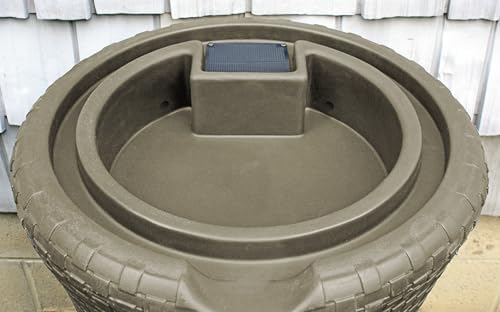 Good Ideas 50 Gallon Nantucket Rain Barrel Planter, Coyote Granite - Image 5
