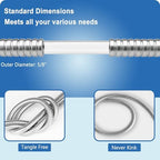 10ft Metal Garden Hose, Water Lead-in Hose Extension, Stainless Steel Hose Extension Adapter for Hose Reel/RV, Drinking RV Water Hose, Reel Extender for Yard, Female to Female, Durable (Pack of 2) - Image 6