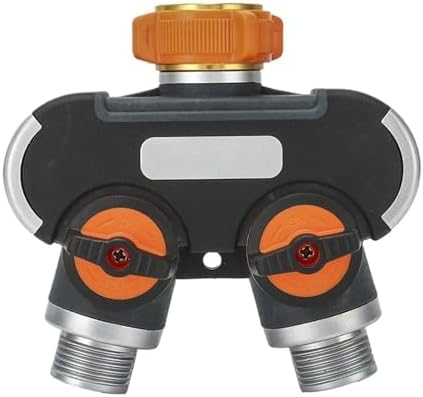 Water Tap Splitter, Garden Hose Splitter 2-Way 4-Way Black 1/2" to 3/4" Thread Quick Connector(Black-2 Way) by Unknown