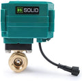 U.S. Solid 1/2" Smart Motorized Ball Valve - Remote App Mobile Control Brass Electrical Ball Valve with Manual Switch, 5V DC USB Connection by USSolid