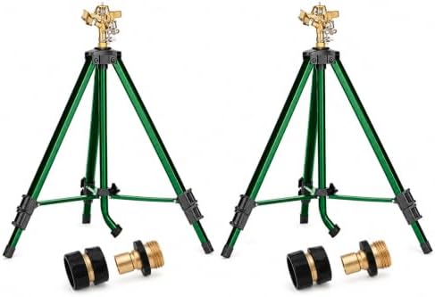 2-Pack Generic Adjustable Tripod Impact Sprinkler for Lawn & Garden by Unknown