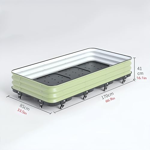 Patio Flower Plant Planter Box, Vegetables Planting Container, for Vegetable Planter Grops Garden Outdoor Patio(H41CM,85X170cm) - Image 2
