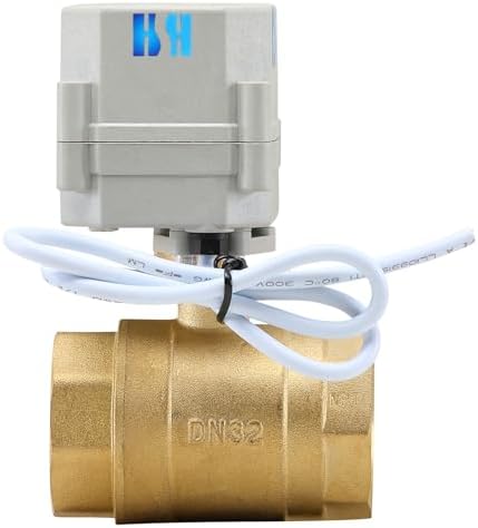 2 Way Brass 1.25 inch 12VDC 9-24VDC 4-20mA NPT Proportional Integral Modulating Control Motorized Ball Valve - Image 7