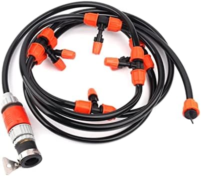 Garden Drip Irrigation System Accessories 3~10m Micro Drip Irrigation System Greenhouse Lawn Garden Irrigation Atomizing Nozzle Watering Kit Gardening Watering System (Color : 5m Kits) - Image 4