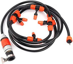 Gardening Irrigation Dripper 3~10m Micro Drip Irrigation System Greenhouse Lawn Garden Irrigation Atomizing Nozzle Watering Kit Gardening Watering System (Color : 10m Kits) - Image 4