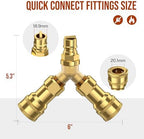 1/2 inch Natural Gas Y Splitter, 2-Way Natural Gas Quick Connect Fittings with Shut Off Valve, Conversion Kit for Gas Line, 1/2" Propane Hose, Pizza, Oven, Grill, Generator, Heater - Image 3