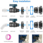 4 Pack 3/4 in Rain Barrel Spigot Kit PVC Garden Rain Barrel Valve - Image 3