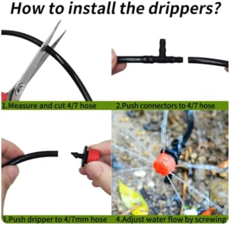 Ship Accessories 5M-30M Drip Irrigation System Plant Watering Set Watering Kits Adjustable Drippers for Irrigation Garden Watering Irrigation Accessories(5M) - Image 6