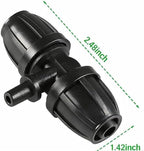 5/16 Inch (1/4Inch) Irrigation Fittings Coupling,Barbed Tee Connectors For (5/16" ID X0.43-0.47" OD) Drip Tubing Barbed Connectors Pack of 20/50/100 (100,5/16-1/4 Reducing Tee With Sharp End) - Image 3