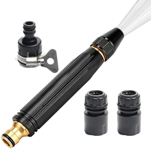 High Pressure Water Hose Nozzle Quick Connect Sprayer Head Adjustable - Image 3