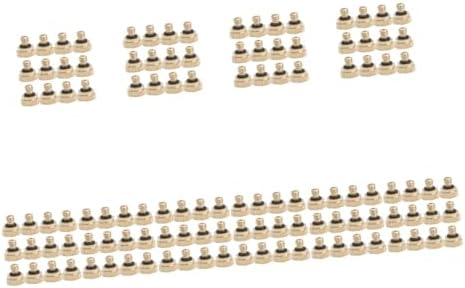Yardwe 120pcs Low Pressure Misting Nozzles for Outdoor Cooling System Brass Atomizing Sprayer for Garden Hose Easy Installation for Watering and Cooling by YARDWE