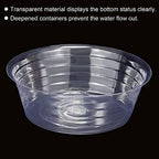 MECCANIXITY Plant Pot Saucer 11 Inch Plastic Round Flower Drip Tray for Indoor Outdoor, Clear Pack of 20 - Image 4