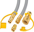 onlyfire Natural Gas Hose, Propane Gas Grill Connect/Disconnect Hose - Image 3