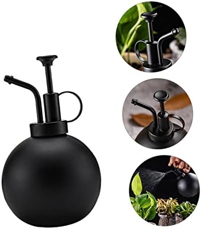 Milisten 1pc Hand-held Watering Bottle Stainless Steel Spray Kettle for Plants Simple Design Capacity Watering Can for Home Gardening Black - Image 5
