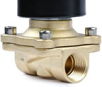 U.S. Solid 1/2" Brass Electric Solenoid Valve110VAC VITON SEAL N.C. (Air, Gas, Fuel...) - Image 3