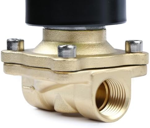 U.S. Solid 1/2" Brass Electric Solenoid Valve110VAC VITON SEAL N.C. (Air, Gas, Fuel...) - Image 3