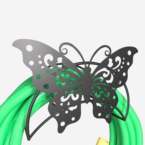Butterfly Garden Hose Holder Wall Mount Heavy Duty Hose Hanger 125'5/8" - Image 2