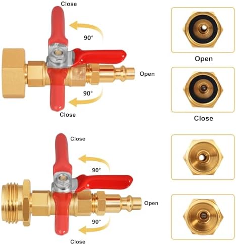 RV Winterization Blowout Adapter Kit with Shut Off Valve,blowout plug-8Pcs - Image 6