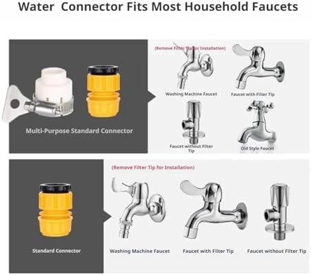 Adjustable High Pressure Water Spray Gun,Multi-Mode Brass Nozzle Car Wash Sprayer for Garden Irrigation&Household Patio Cleaning(Black C Set) - Image 6