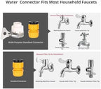 Adjustable High Pressure Water Spray Gun,Multi-Mode Brass Nozzle Car Wash Sprayer for Garden Irrigation&Household Patio Cleaning(Black C Set) - Image 6