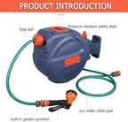 Auto Reel Retractable Hose,Garden Hose Reel Wall Mounted,10+1M/15+1M/18+1M,with Handle,with Abs Adjustable Nozzle,180° Rotating Base.10 Meters - Image 5