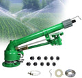 Impact Sprinkler, Sprinkler Irrigation Machine,Fully Automated Rotating Sprinkler2" Farm Irrigation Spray Gun, 360° Large-Area Watering Spray, for Farmland, Farm, Industrial Dust Removal by Unknown