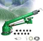Impact Sprinkler, Sprinkler Irrigation Machine,Fully Automated Rotating Sprinkler2" Farm Irrigation Spray Gun, 360° Large-Area Watering Spray, for Farmland, Farm, Industrial Dust Removal by Unknown