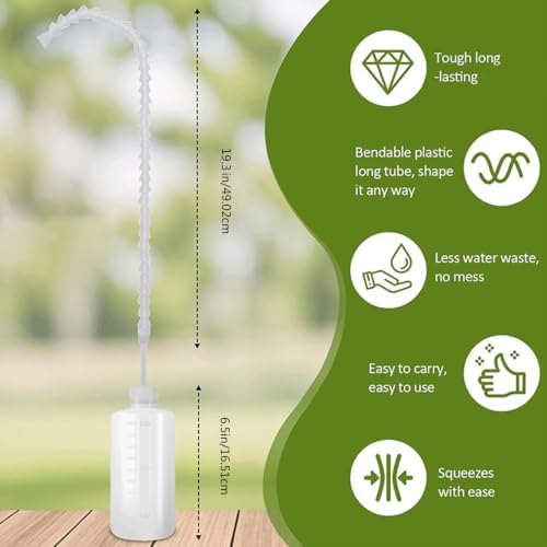 Potted Plant Watering Bottle with Root Directed Spout, Squeeze Pour Control for Shelves, Desks, and Balcony Pots Plant Watering Bottle Long Spout Indoor Tool Balcony Garden Root Care Squeeze Potted - Image 3