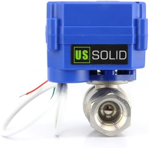 U.S. Solid Motorized Ball Valve- 3/4" NSF Certified 304SS Ball Valve with Full Port, 9-24V AC/DC and 2 Wire Auto Return Setup(Pack of 12) - Image 3