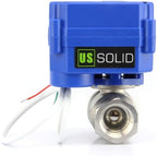 U.S. Solid Motorized Ball Valve- 3/4" NSF Certified 304SS Ball Valve with Full Port, 9-24V AC/DC and 2 Wire Auto Return Setup(Pack of 12) - Image 3