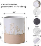 Nihow Self Watering Pots for Indoor Plants,6 Inch,White & Nature - Image 2