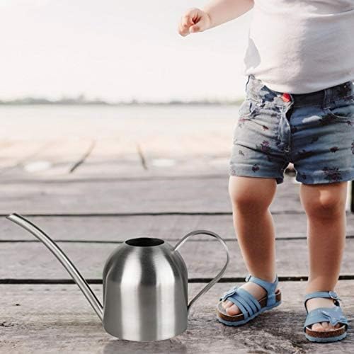 Naysku Stainless Steel Watering Pot, Watering Can for Indoor House Plants Long Spout Brushed Stainless Steel Watering Pot, Small Purling Can Indoor Watering Flower Kettle,500ml - Image 5