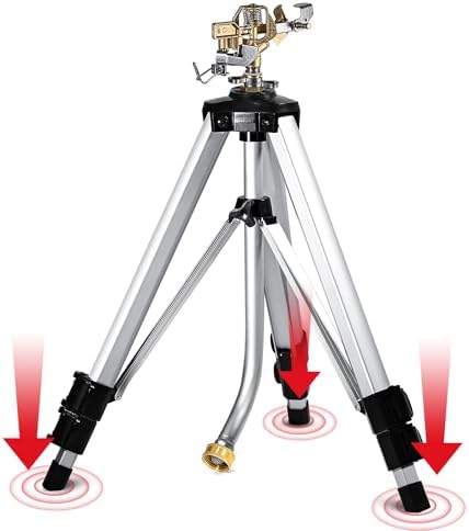 YAMATIC 18-36in Impact Sprinkler with 360° Large Area, Brass Head, 1PCS by YAMATIC