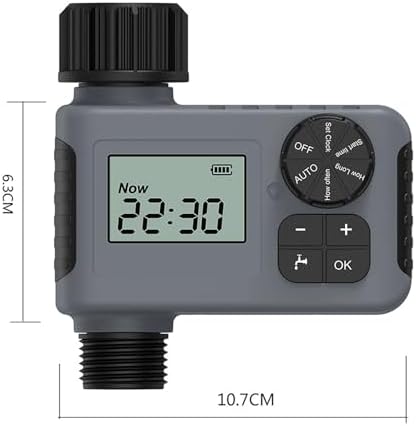 Sprinkler Timer, Programmable Hose Timer Automatic Irrigation Controller System Faucet Timer with Rain Delay/Manual Watering, Digital Irrigation Timer System for Lawns, 1 Outlet Black - Image 7