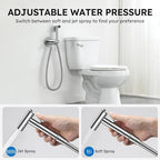 Arofa Built-in Hot and Cold Bidet Sprayer for Toilet, Hands-Free Control - Image 5