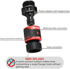 Eden 96806 Heavy Duty Metal Garden Hose Spray Nozzle Quick Connect Starter Set with Eden 99909 Quick Connect Starter Kit (9 pc Set) - Image 6