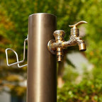 Outdoor Faucet Water Column, Floor Freestanding Garden Watering Fountain Hydrant Landscape Decor Taps, Freeze Proof Outdoor Water Spigot Irrigation Post, Water Hose Holders Water Dispenser, 13×86cm - Image 6