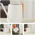 Metal Watering Can 900ml Iron Wooden Handle for Xmas Indoor Plants - Image 3