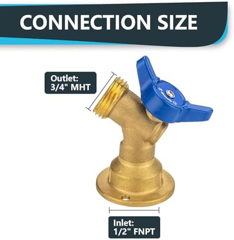10Pack Seelink 1/2" FIP x 3/4" MHT Hose Bibb Valve - Image 2